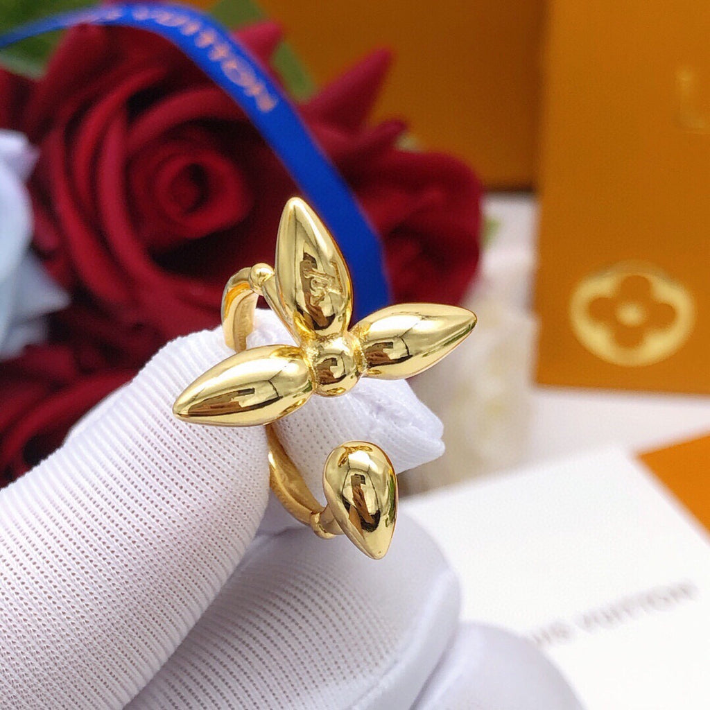 Louis Vuitton Gold-Tone Monogram Ring - album image 1