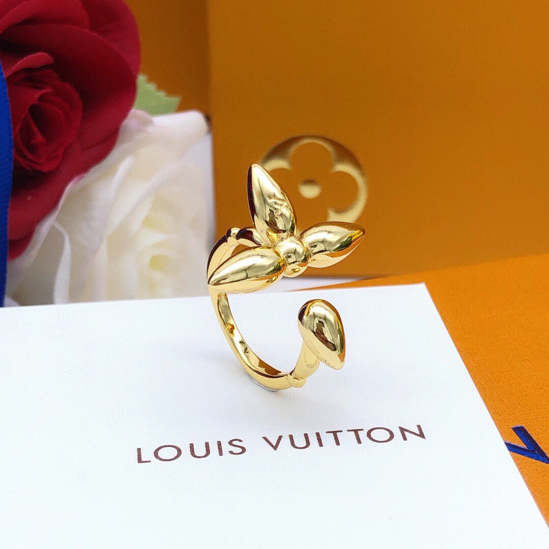 Louis Vuitton Gold-Tone Monogram Ring - album image 3