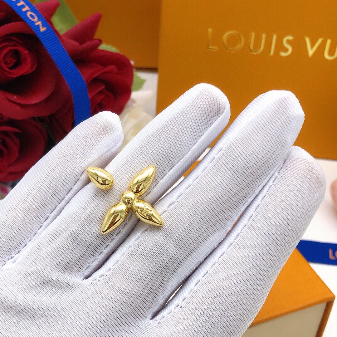 Louis Vuitton Gold-Tone Monogram Ring - album image 5