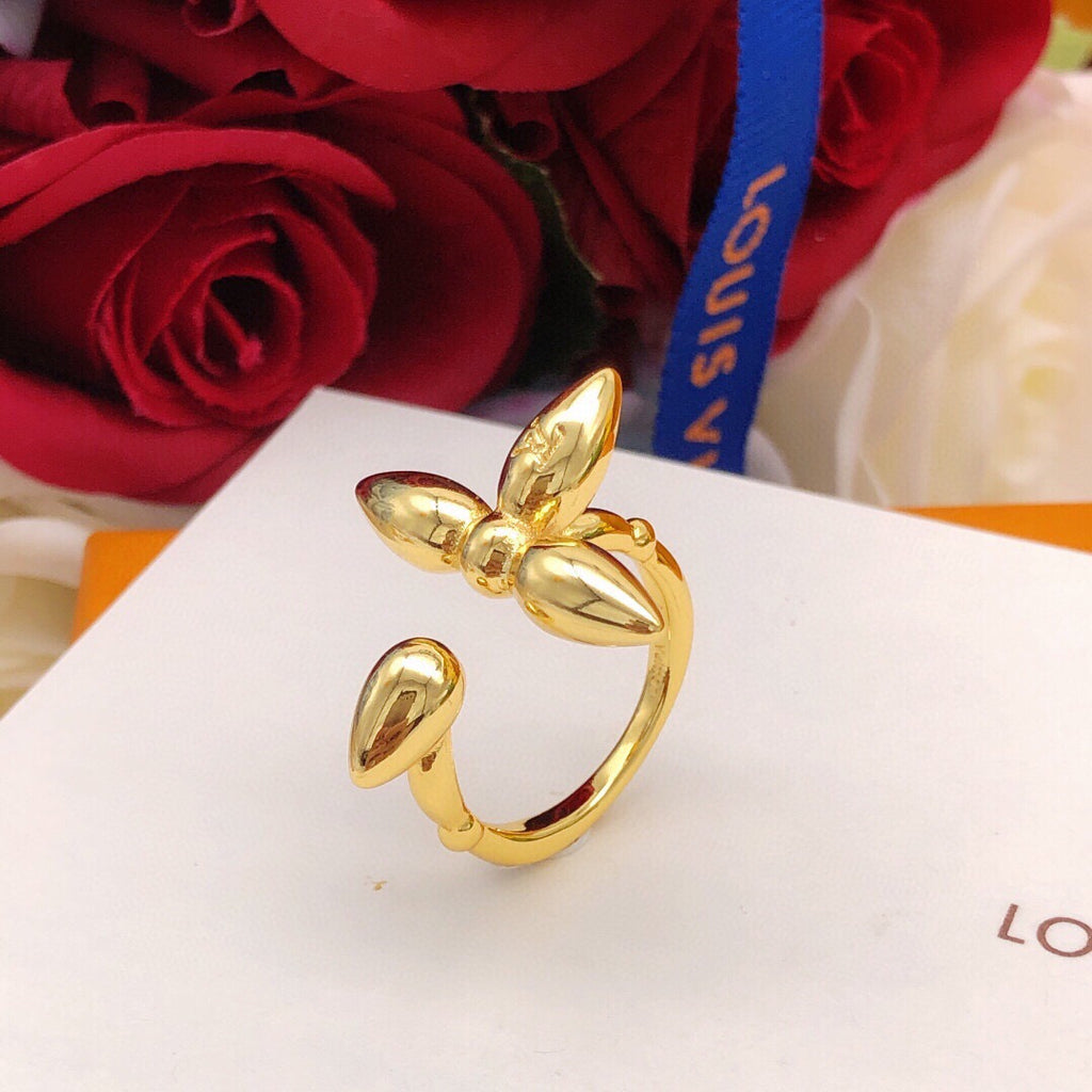 Louis Vuitton Gold-Tone Monogram Ring - album image 4