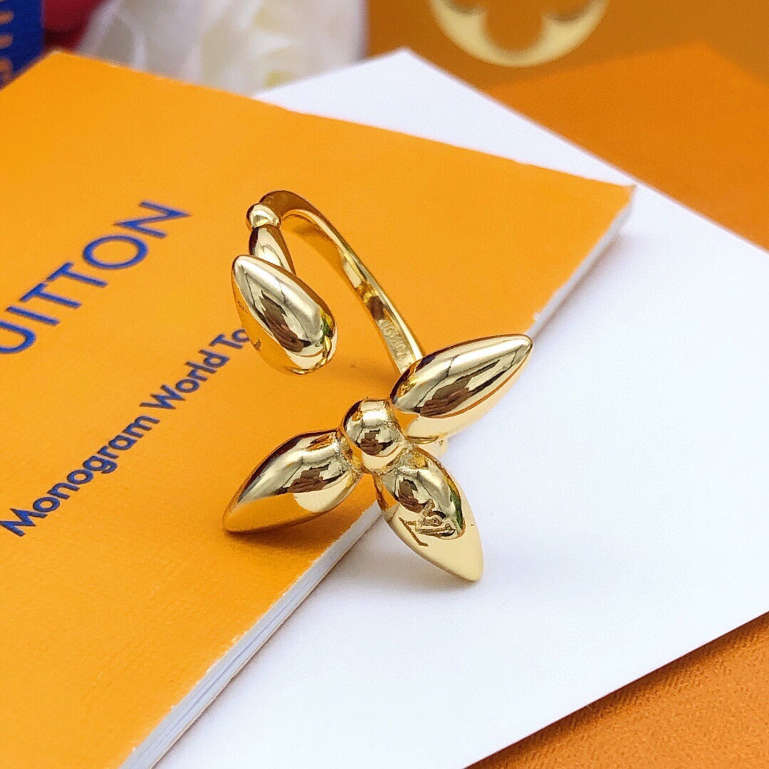 Louis Vuitton Gold-Tone Monogram Ring - album image 7