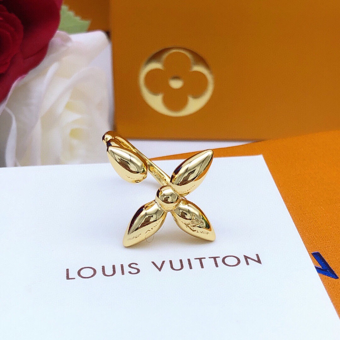 Louis Vuitton Gold-Tone Monogram Ring - album image 2