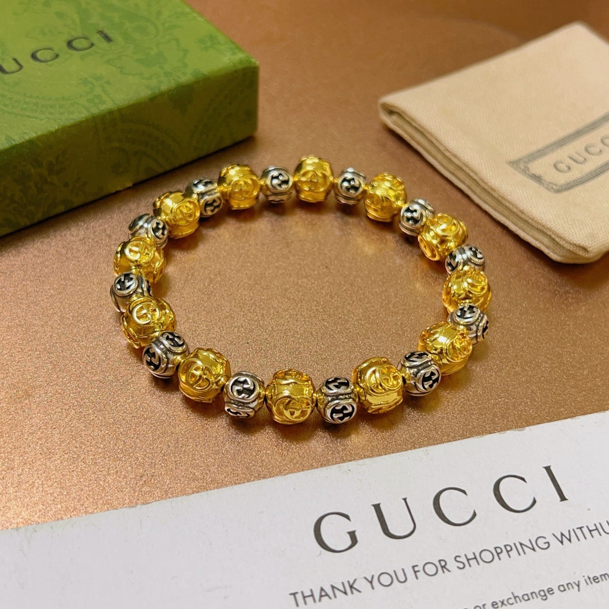 Gucci Anger Forest Interlocking G Antiqued Bracelet - album image 1