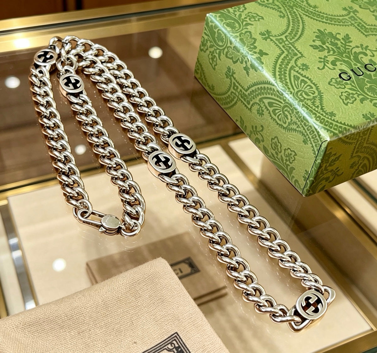 Gucci Anger Forest Antiqued Chain Necklace - album image 5