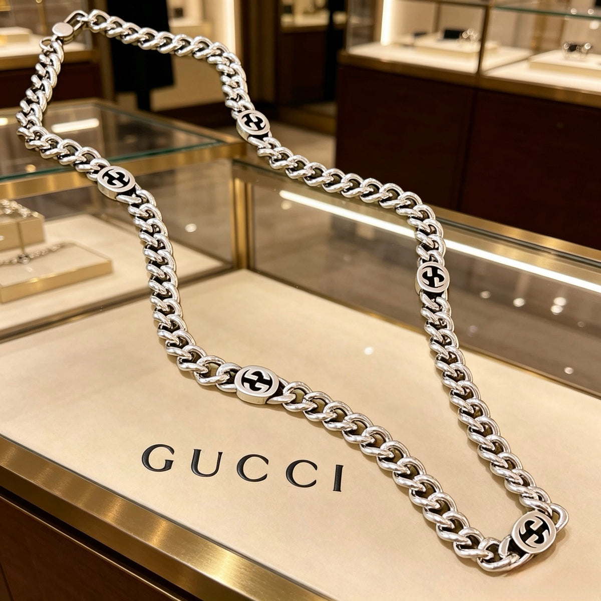 Gucci Anger Forest Antiqued Chain Necklace - album image 2