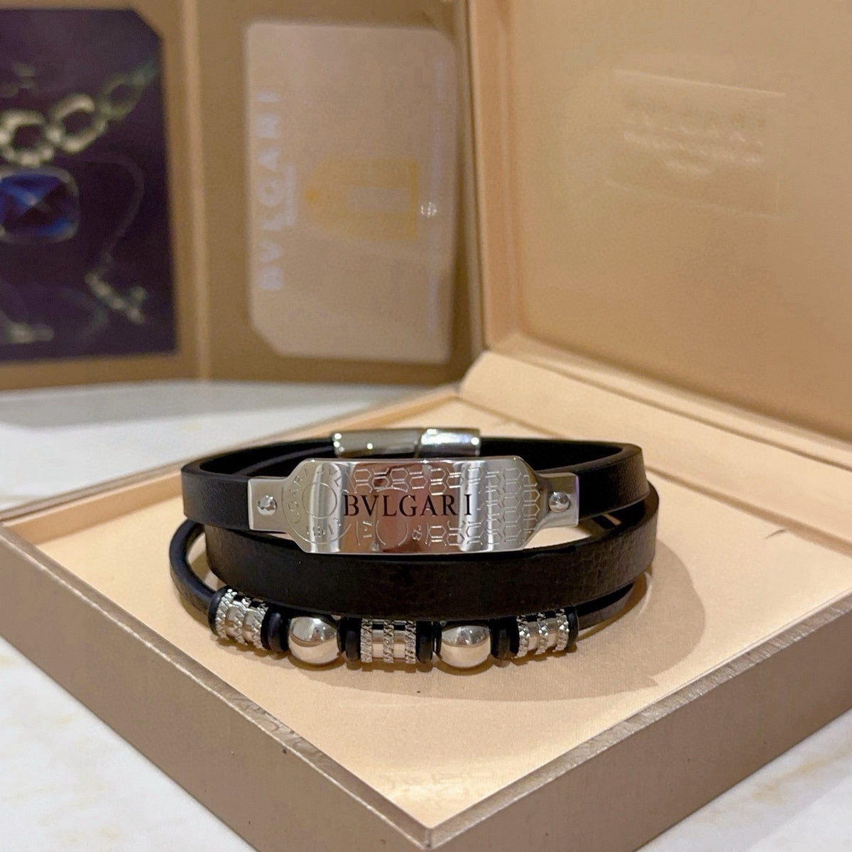Bvlgari Black Crystal Double-Band Bracelet - album image 6