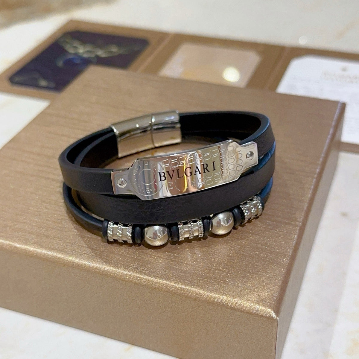 Bvlgari Black Crystal Double-Band Bracelet - album image 3