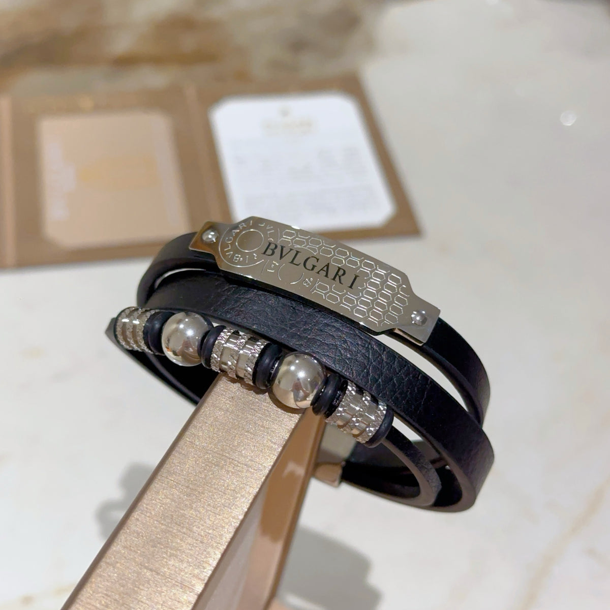 Bvlgari Black Crystal Double-Band Bracelet - album image 5