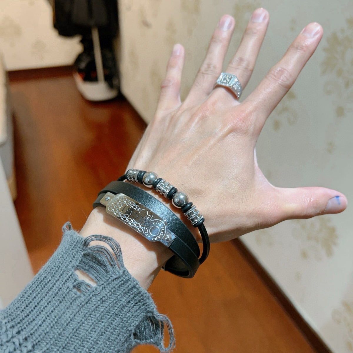 Bvlgari Black Crystal Double-Band Bracelet - album image 2