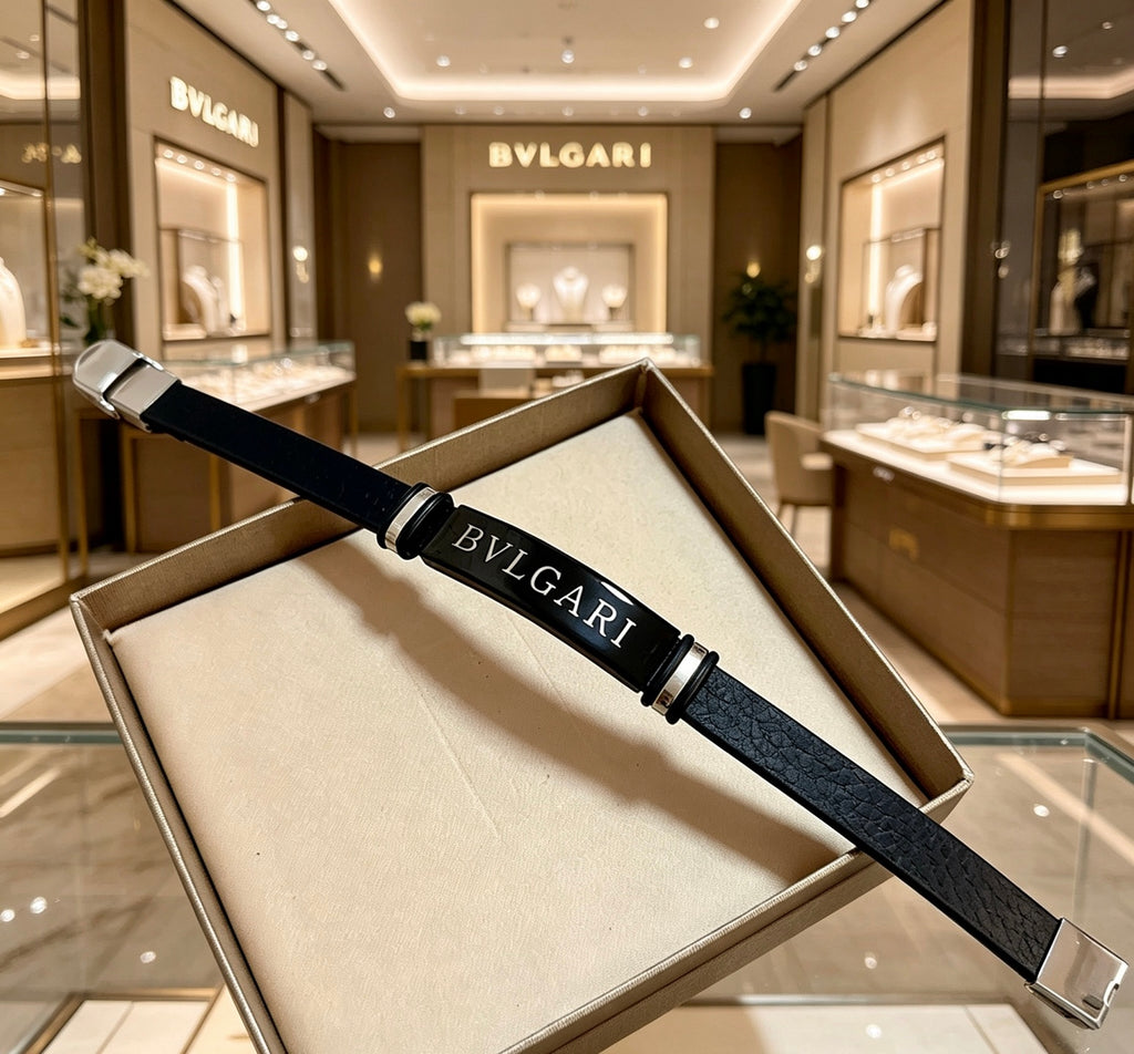 Bvlgari Black Slim Letter Bangle - album image 6