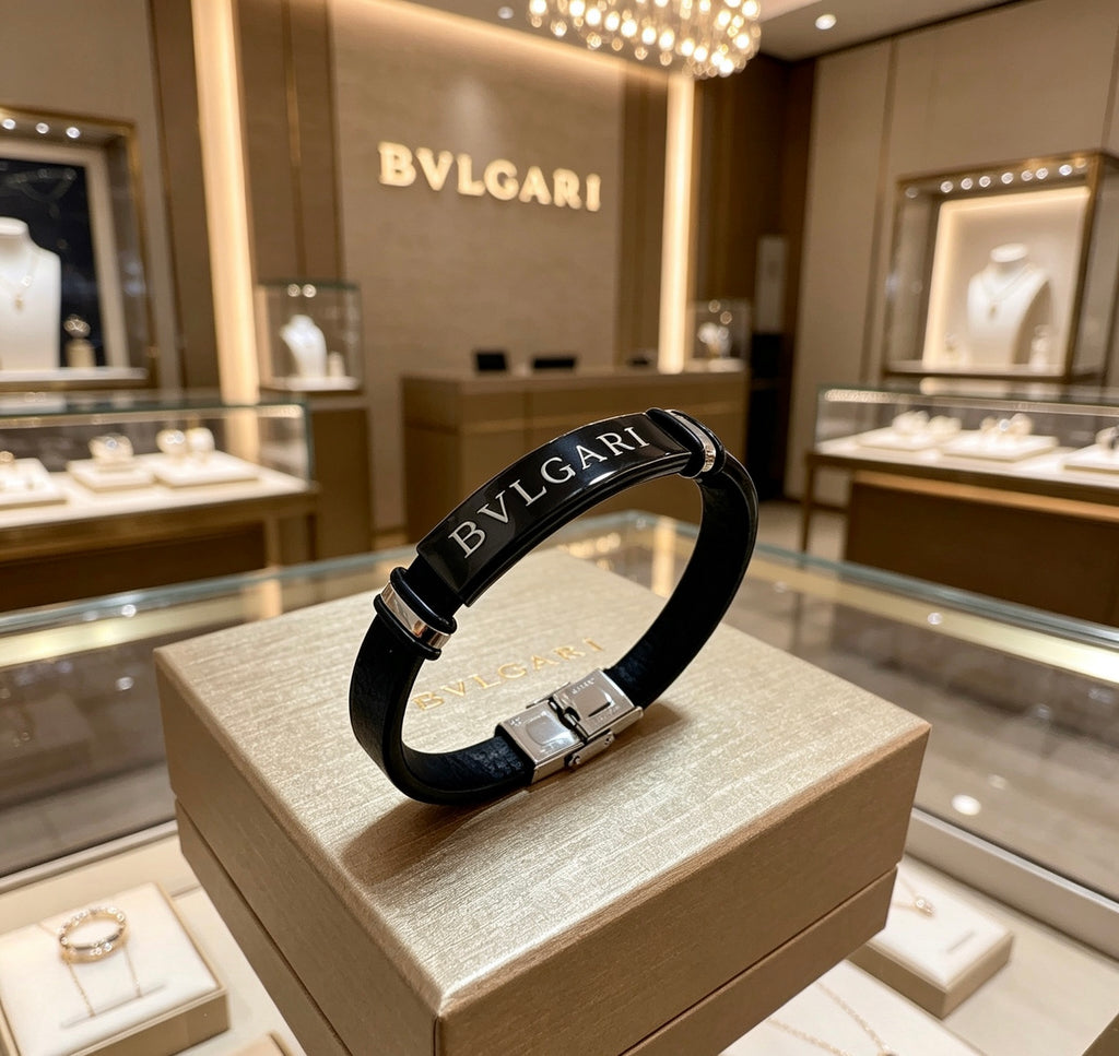Bvlgari Black Slim Letter Bangle - album image 2