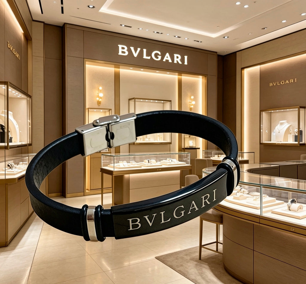 Bvlgari Black Slim Letter Bangle - album image 8