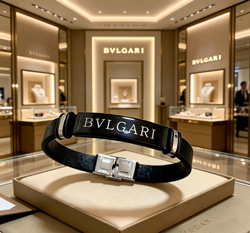 Bvlgari Black Slim Letter Bangle - album image 9