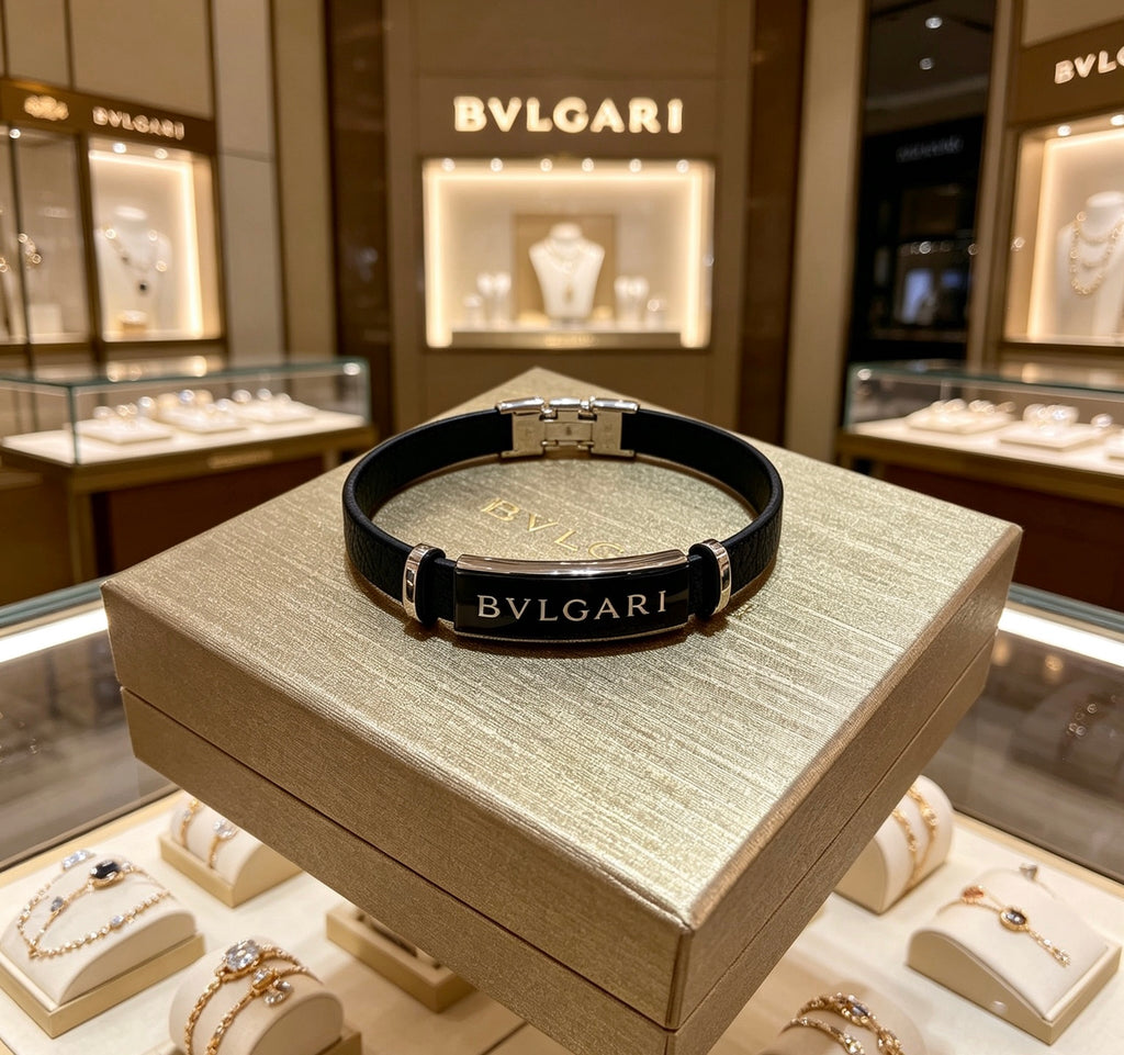Bvlgari Black Slim Letter Bangle - album image 1