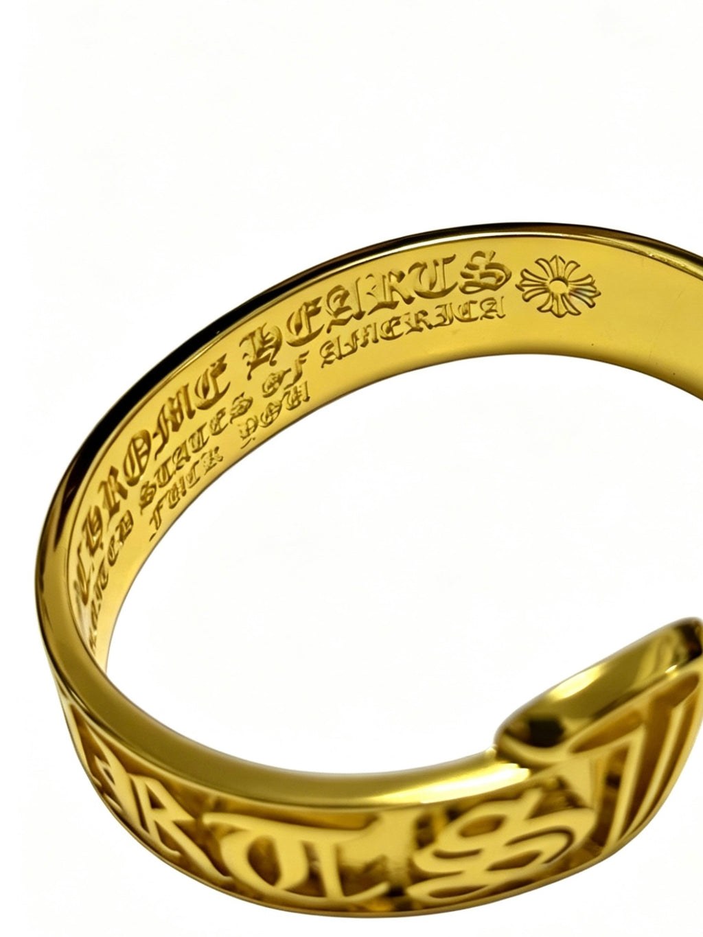 Chrome Hearts Engraved Open Cuff Bracelet - album image 7