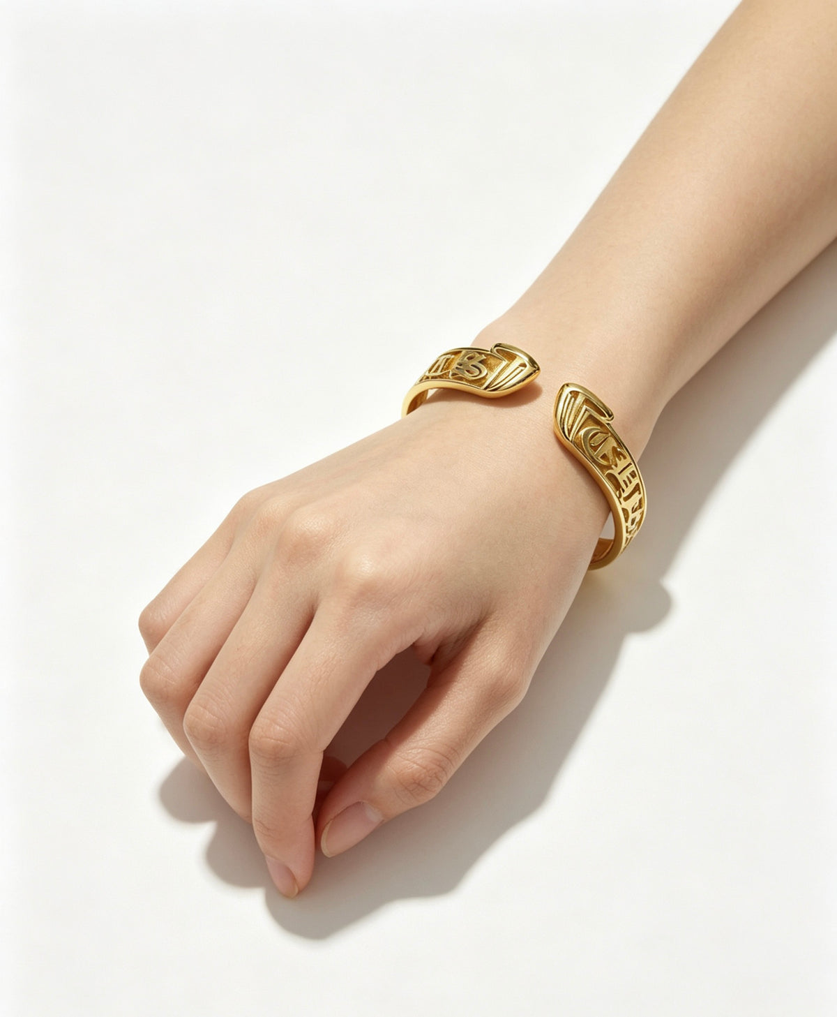 Chrome Hearts Engraved Open Cuff Bracelet - album image 10