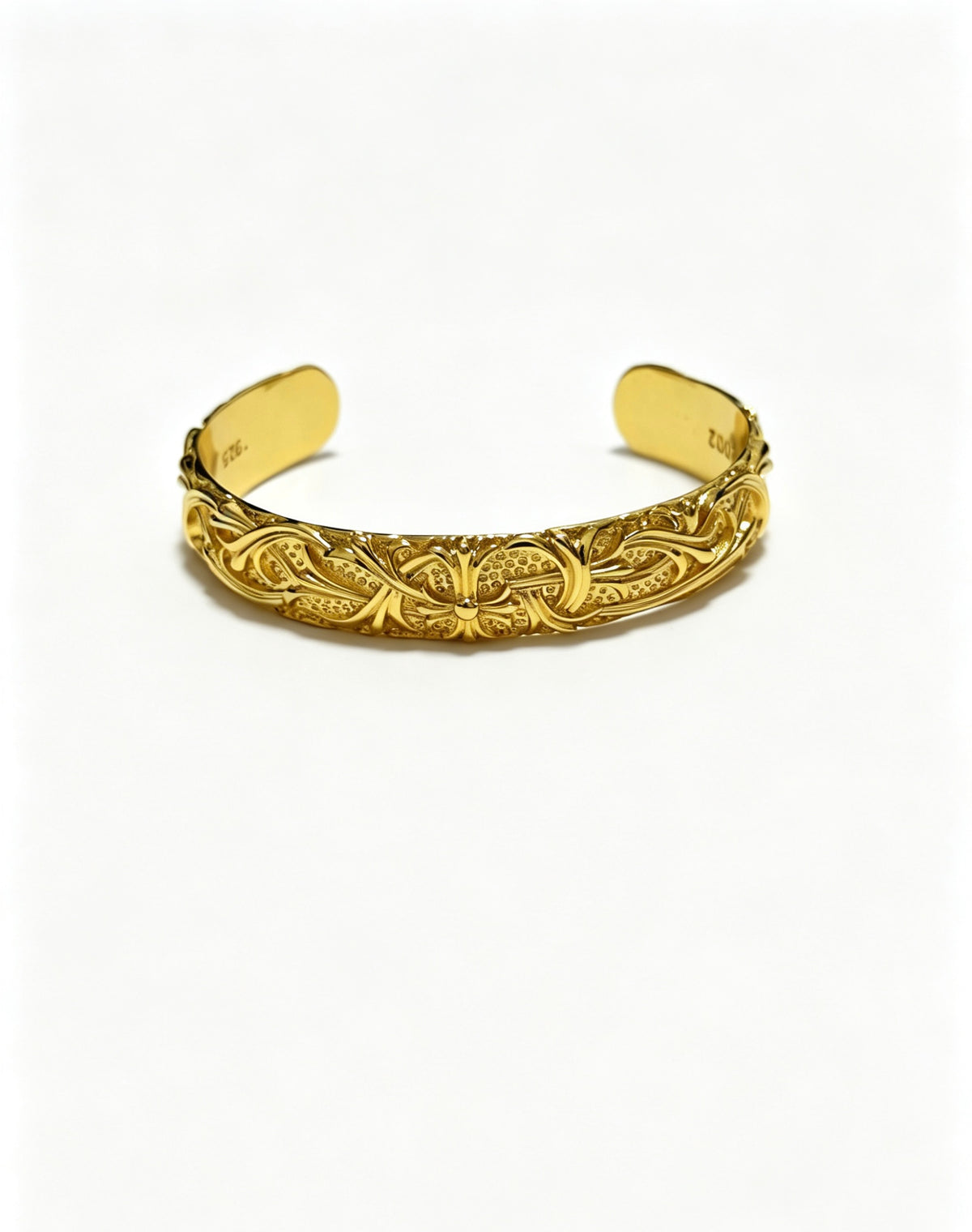 Chrome Hearts Gold-Tone Wide Engraved Cuff - album image 1