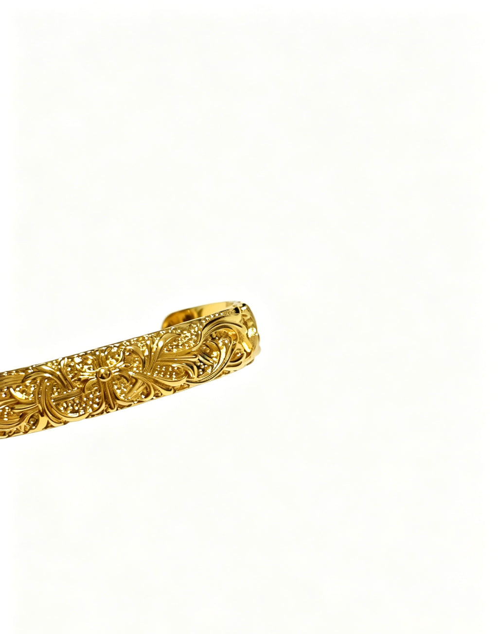 Chrome Hearts Gold-Tone Wide Engraved Cuff - album image 3