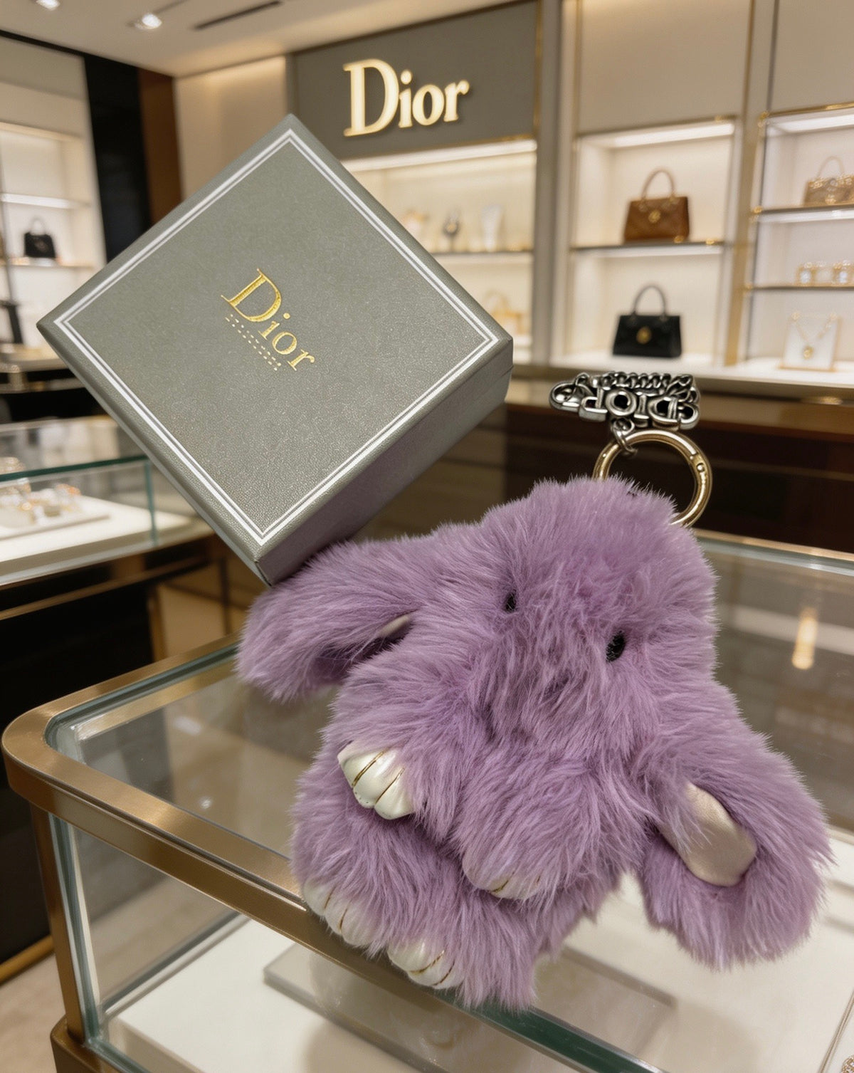 Dior Purple Plush Character Keychain - product image 7
