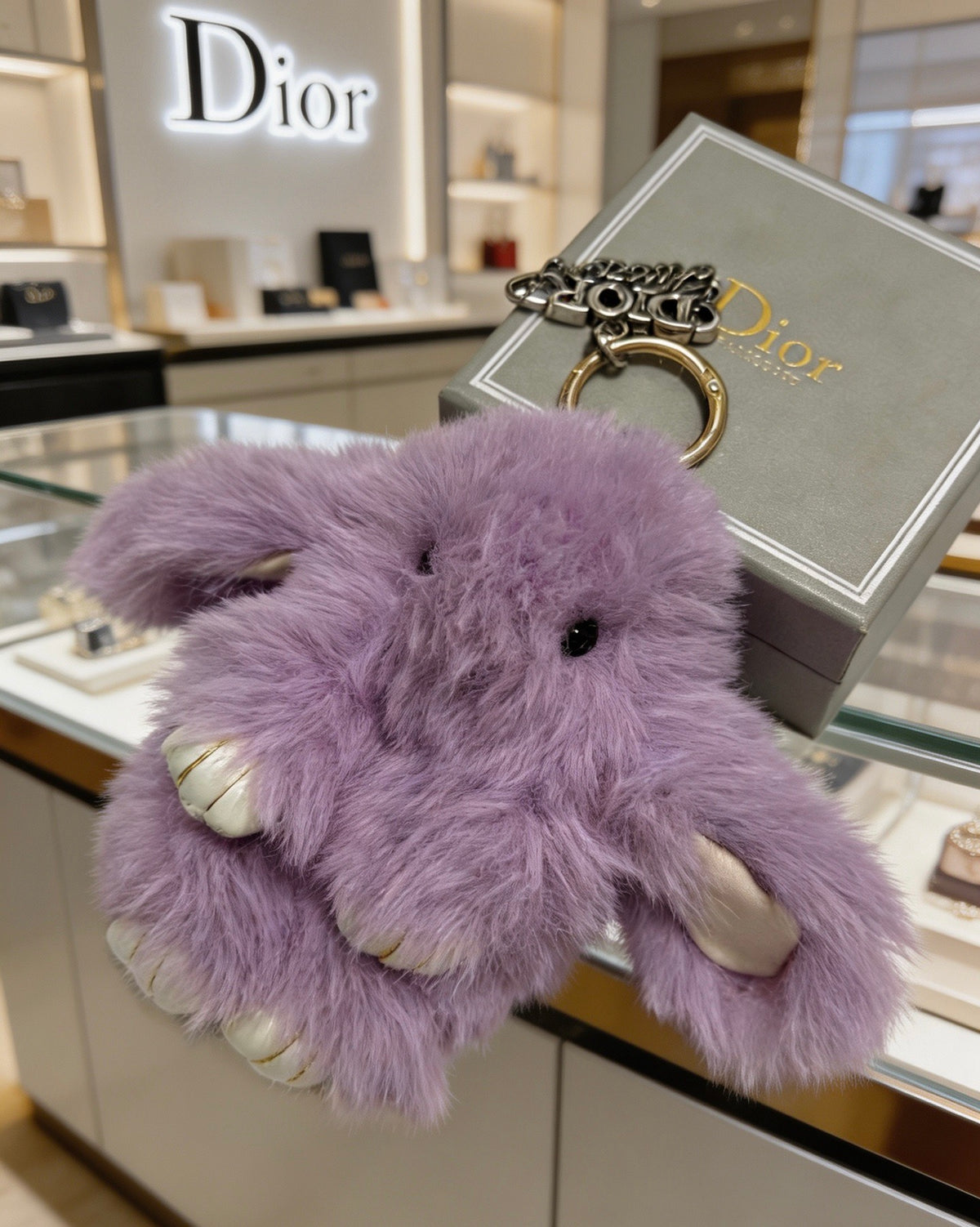 Dior Purple Plush Character Keychain - product image 6