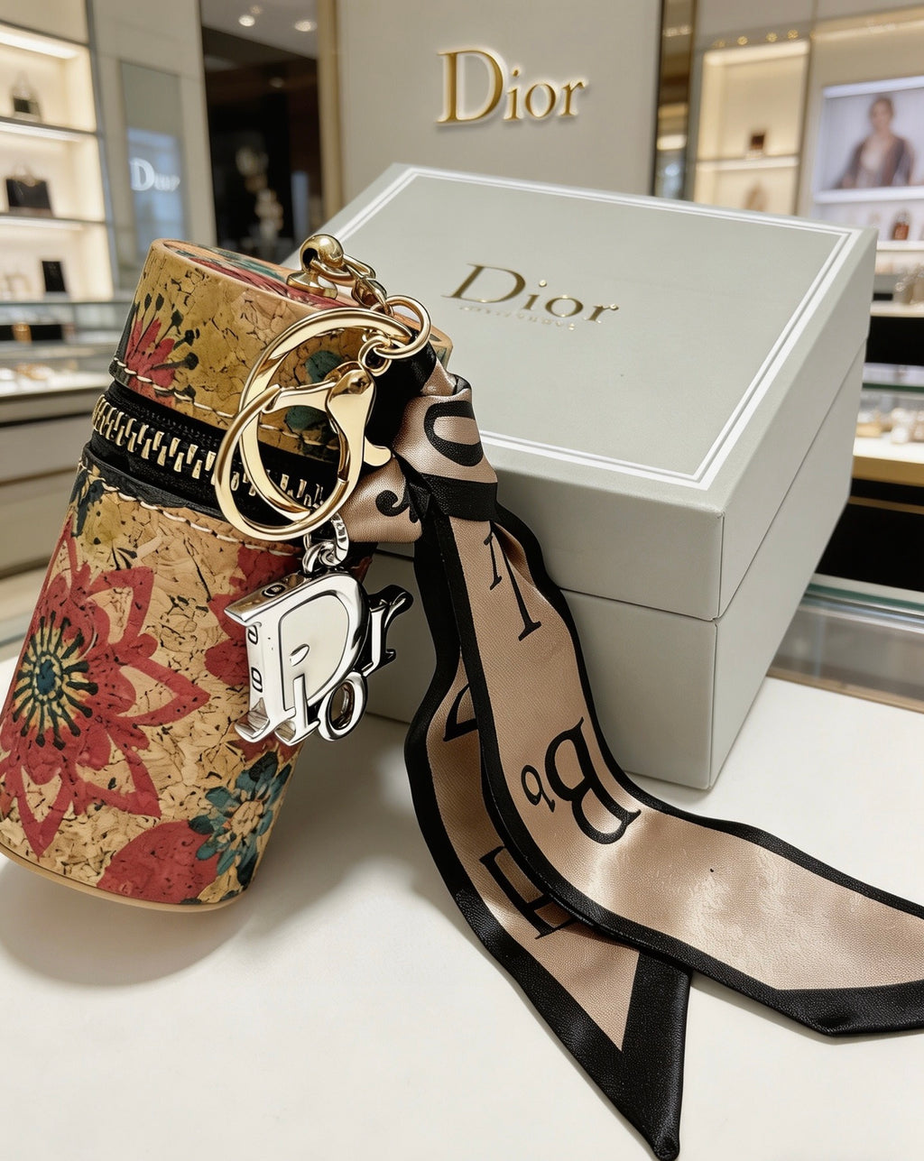 Dior Patterned Cylinder Bag Charm - product image 2