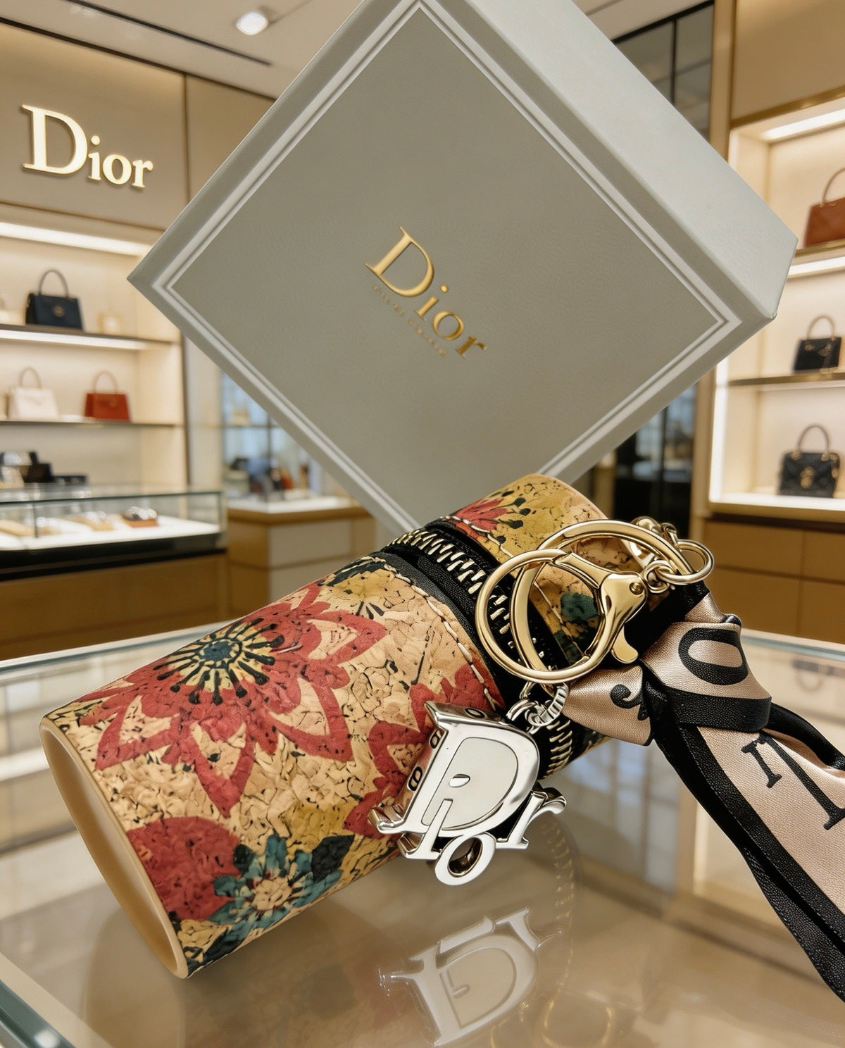 Dior Patterned Cylinder Bag Charm - product image 5