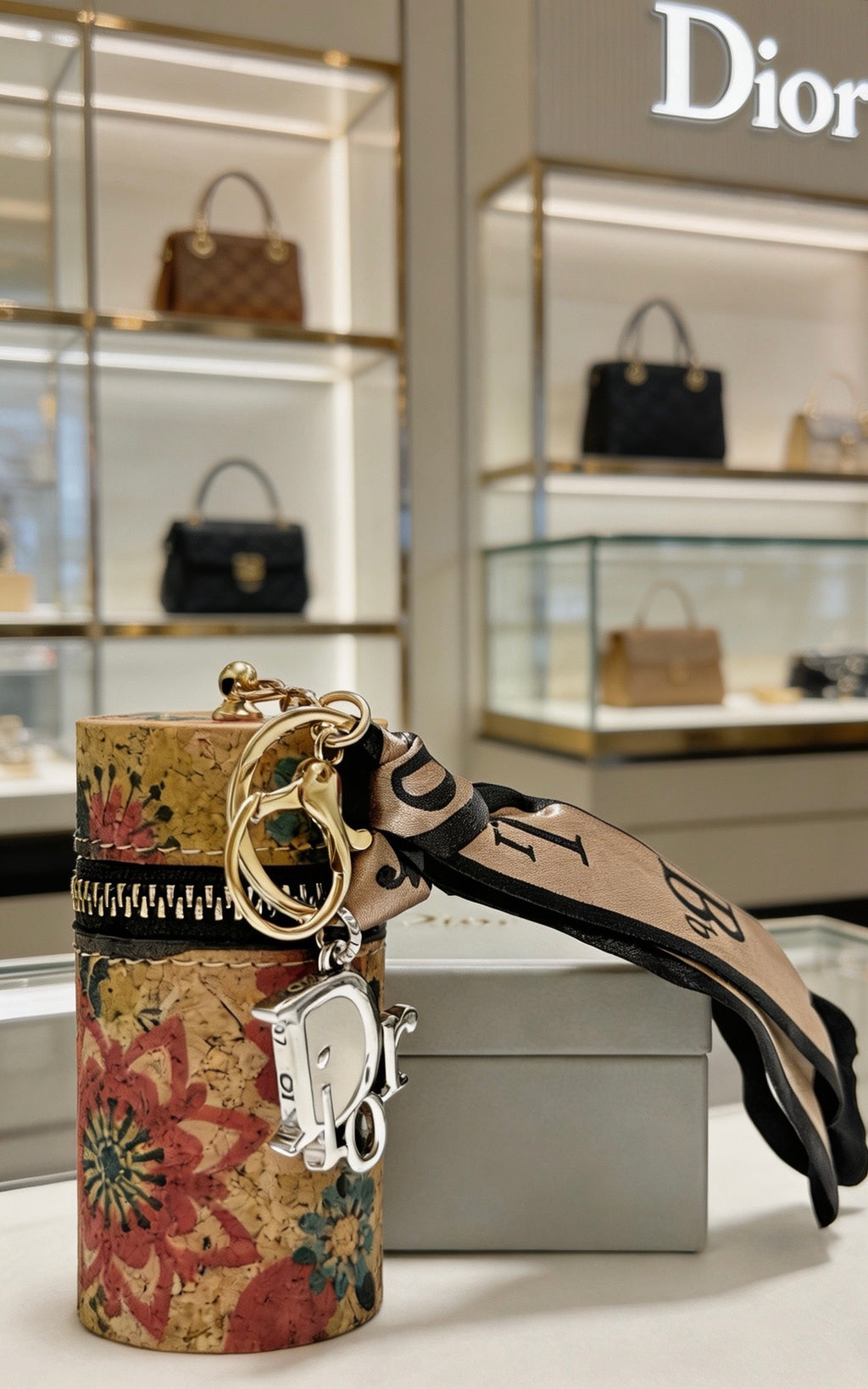 Dior Patterned Cylinder Bag Charm - product image 4