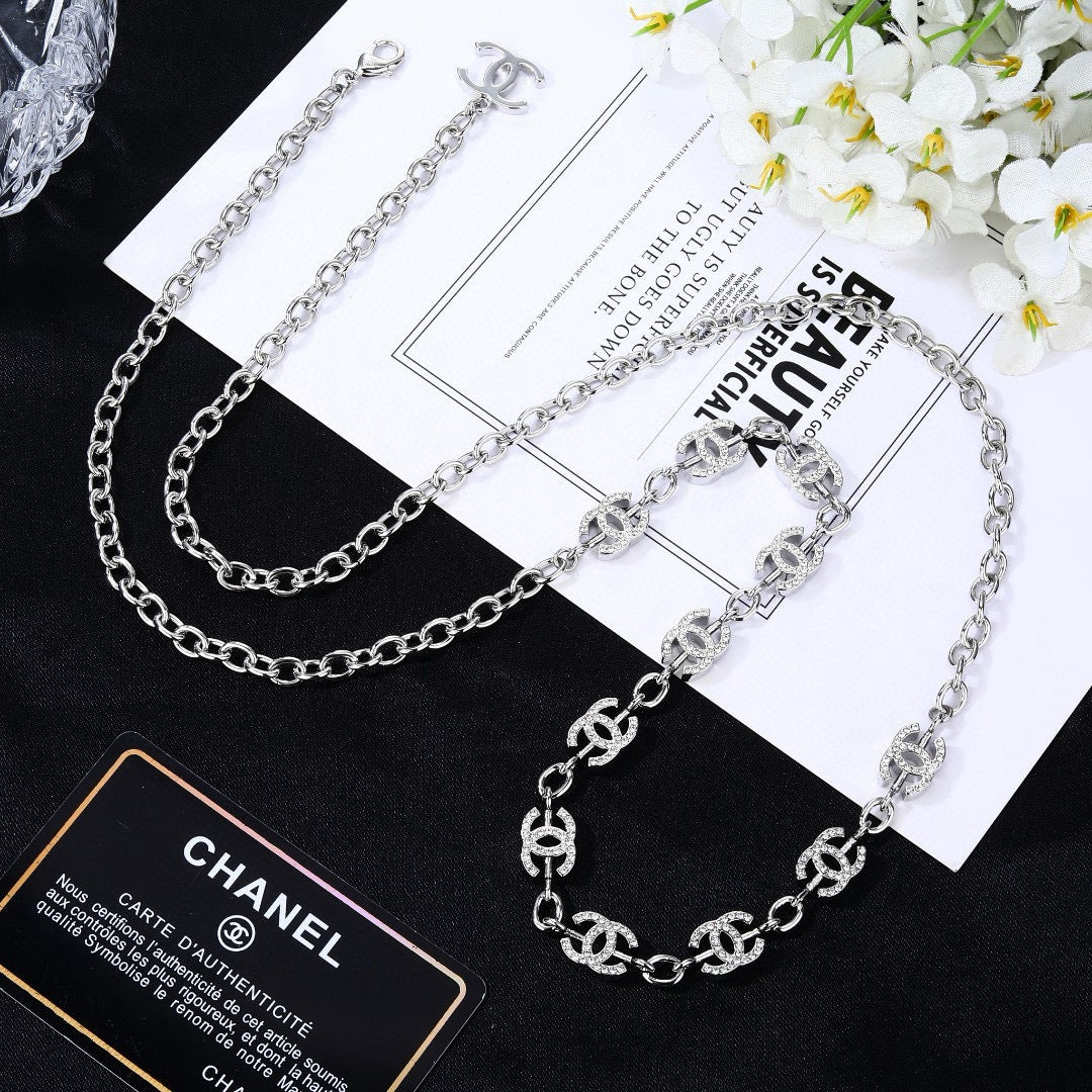 Chanel Black Leather Chain Belt - album image 2