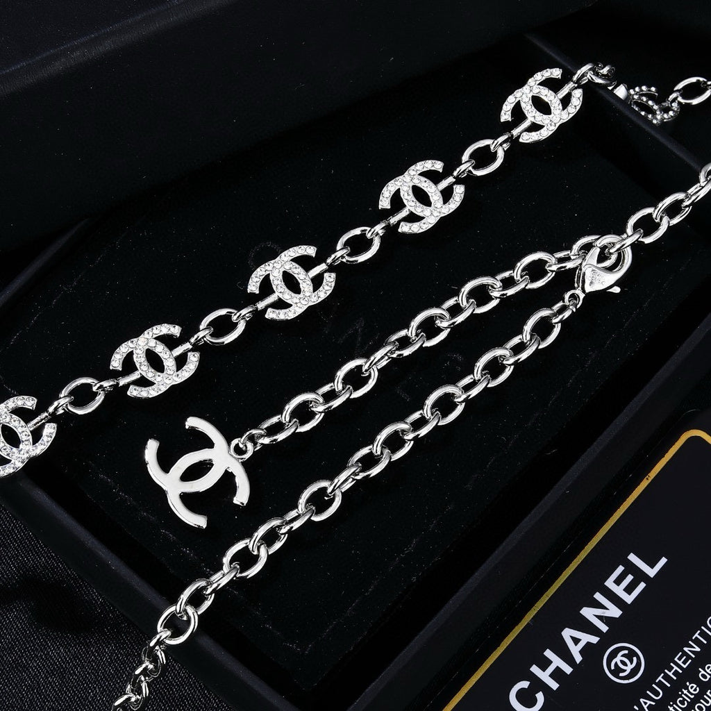 Chanel Black Leather Chain Belt - album image 6