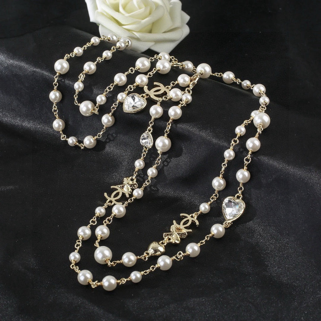Chanel Pearl and Metallic Bead Necklace - album image 5