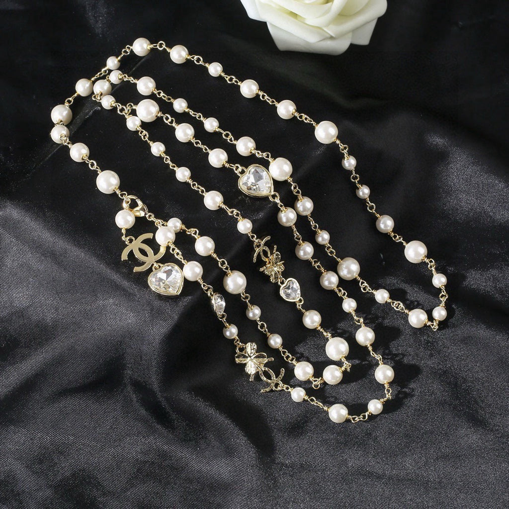 Chanel Pearl and Metallic Bead Necklace - album image 3
