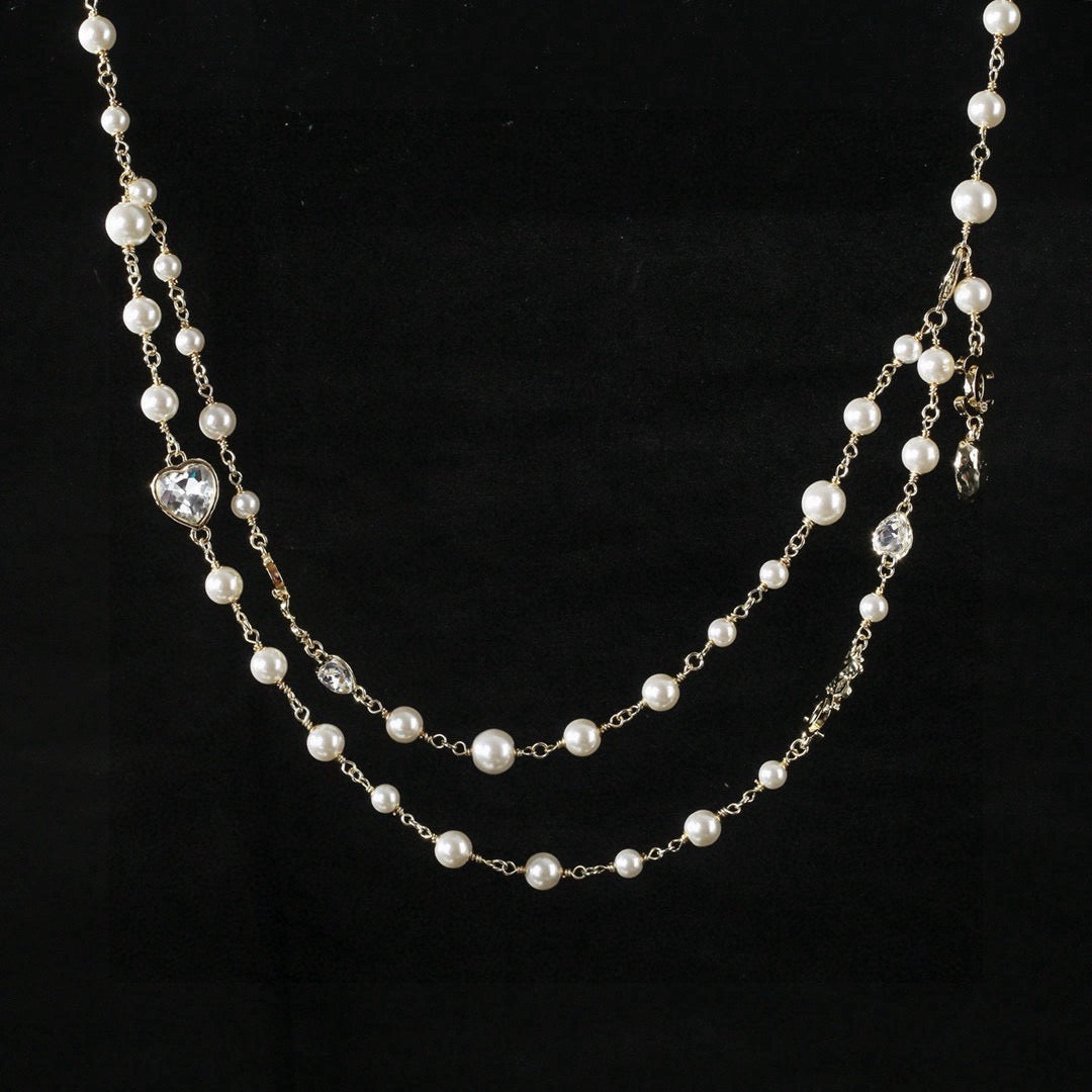 Chanel Pearl and Metallic Bead Necklace - album image 7