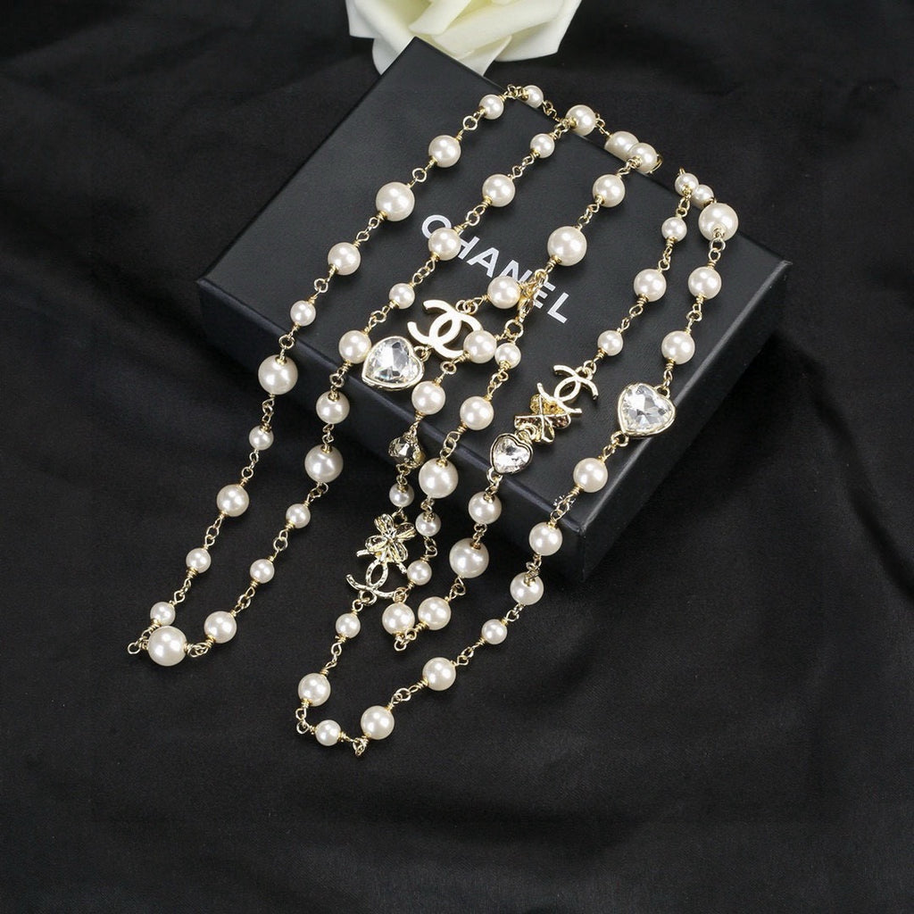 Chanel Pearl and Metallic Bead Necklace - album image 2