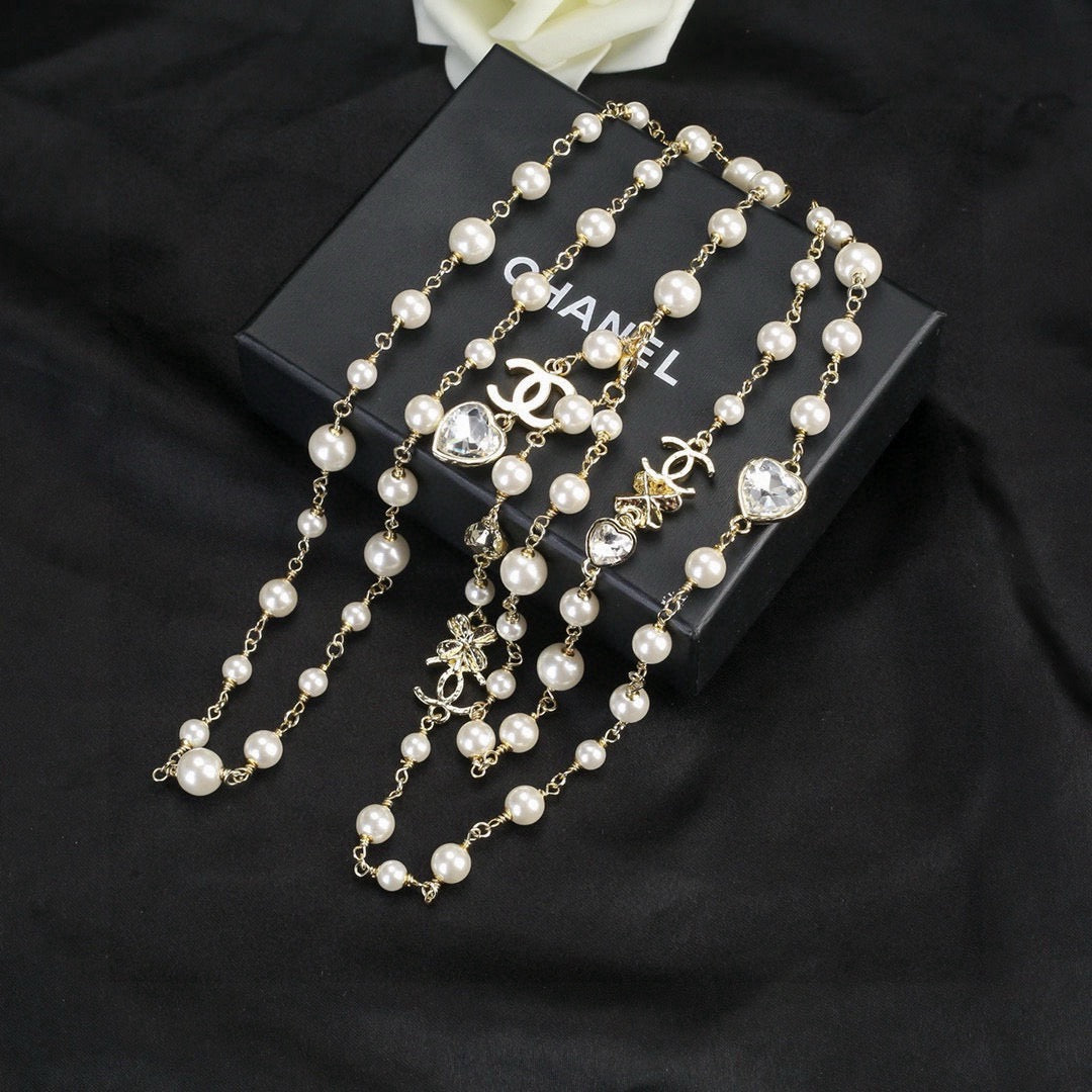 Chanel Pearl and Metallic Bead Necklace - album image 2