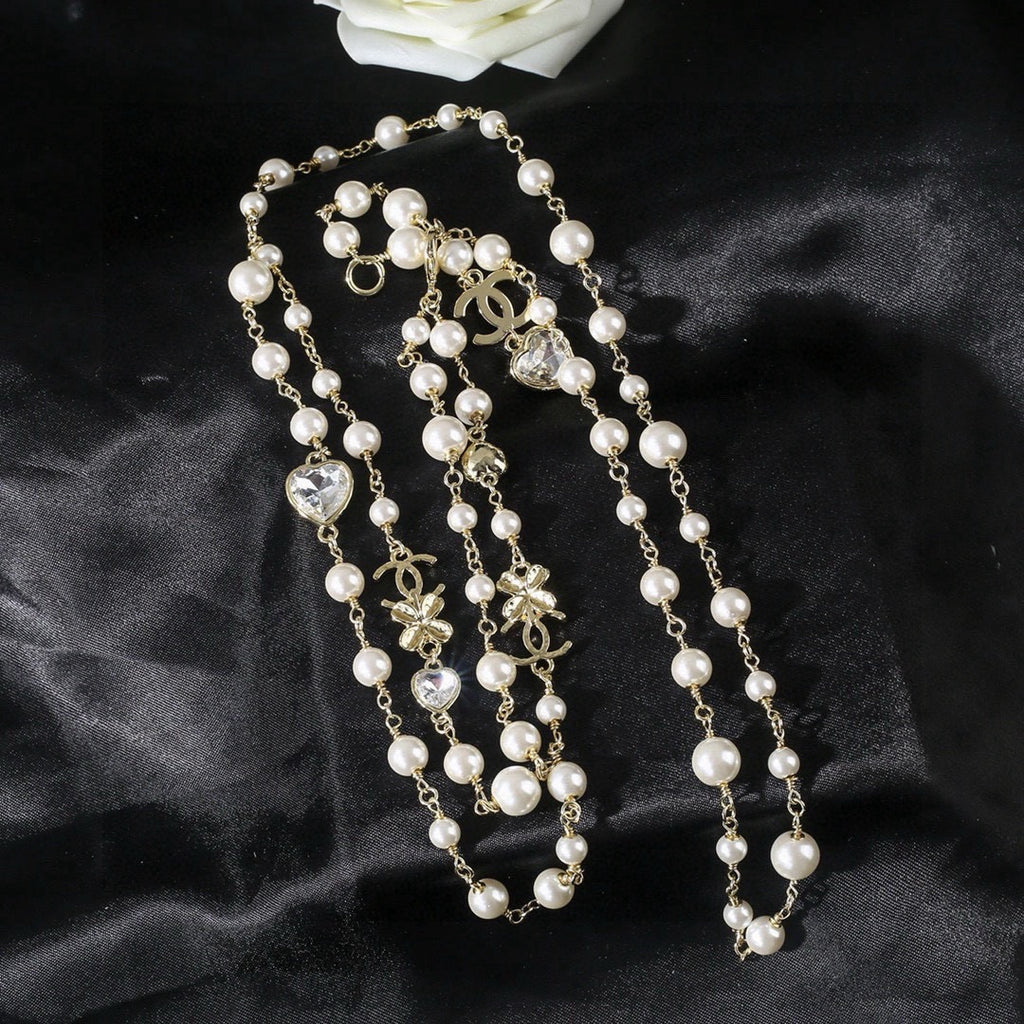 Chanel Pearl and Metallic Bead Necklace - album image 4