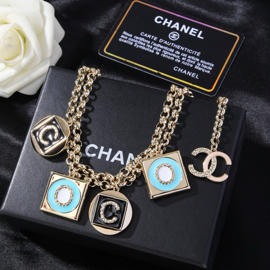 Chanel Gold-Tone Square Plaque Chain Belt - album image 2