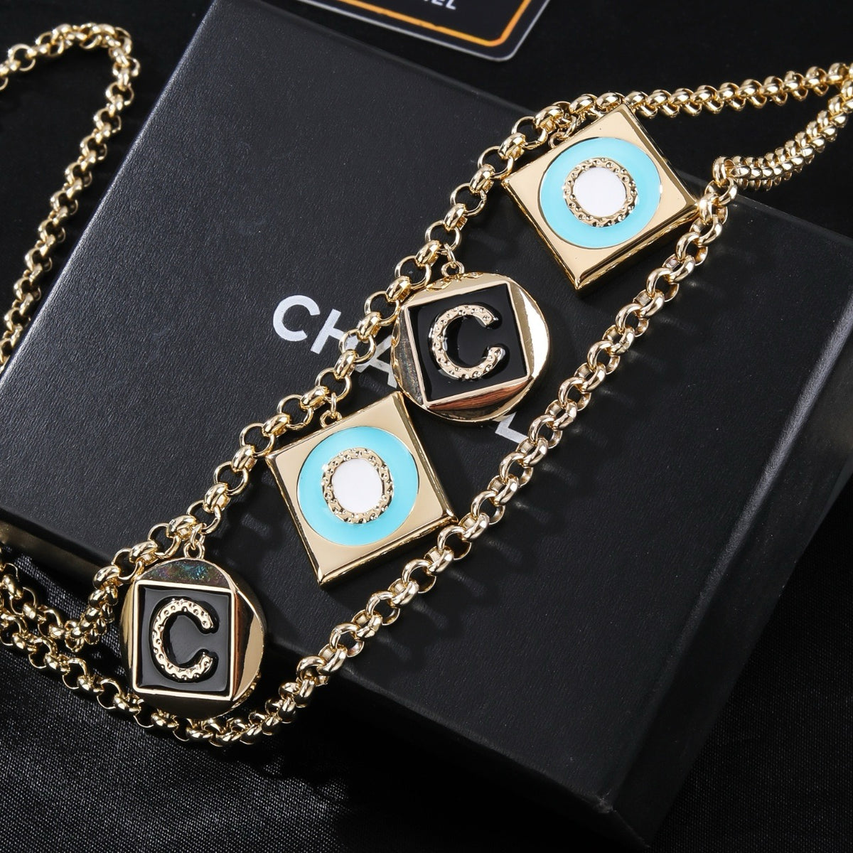 Chanel Gold-Tone Square Plaque Chain Belt - album image 5