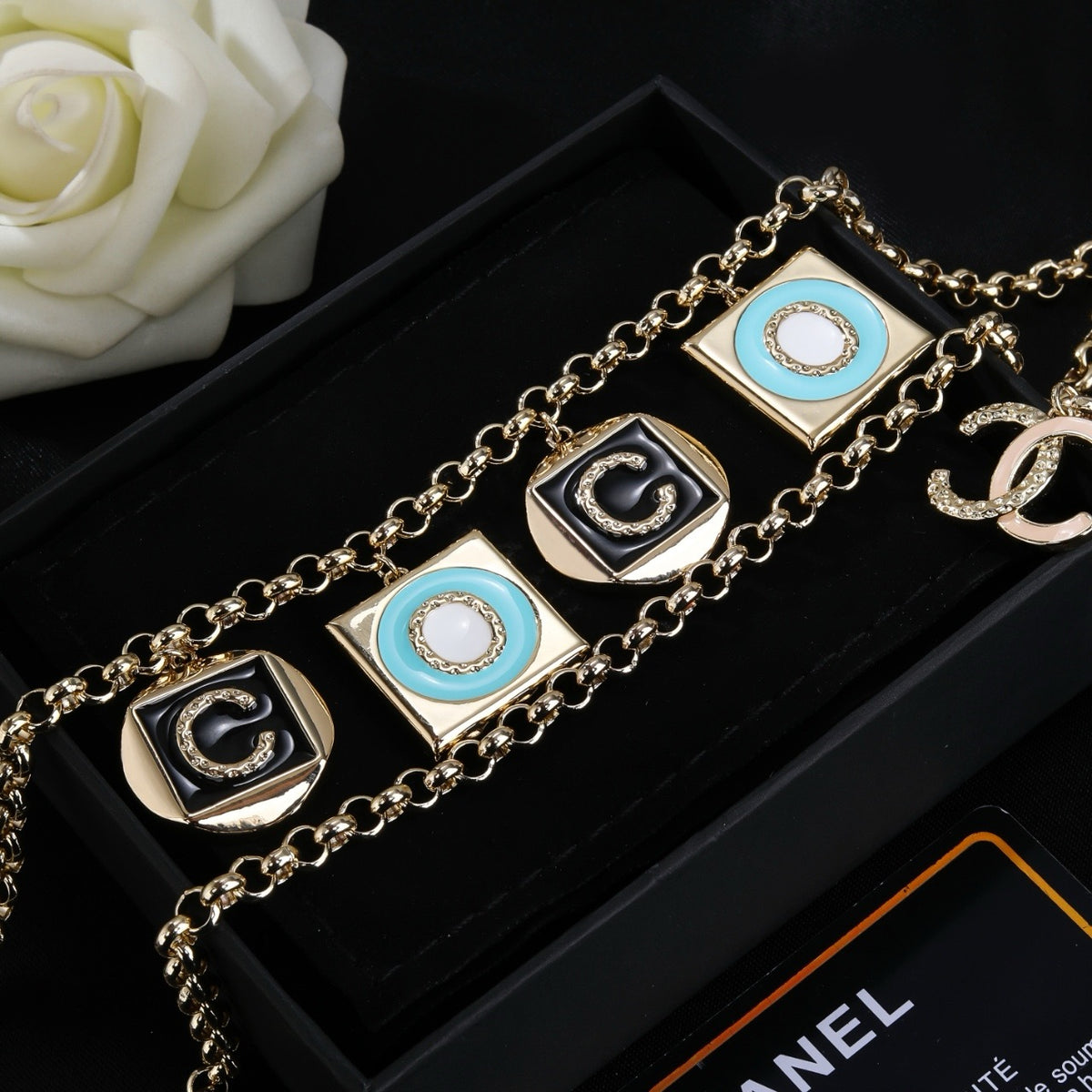 Chanel Gold-Tone Square Plaque Chain Belt - album image 6