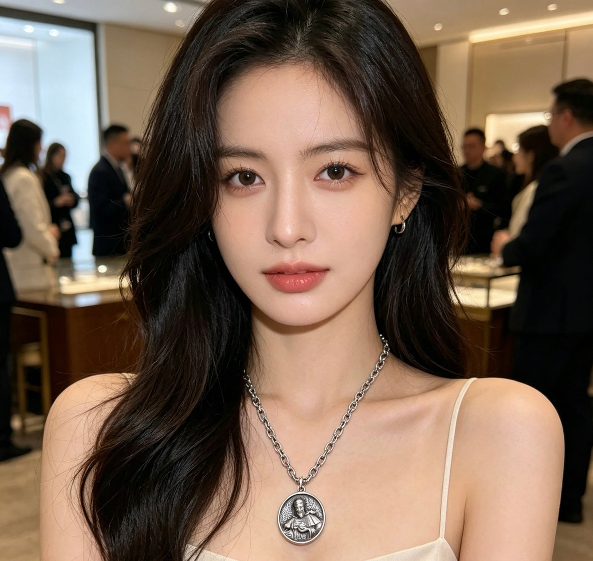 Gucci Anger Forest Interlocking G Antiqued Chain Necklace - album image 5