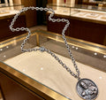 Gucci Anger Forest Interlocking G Antiqued Chain Necklace - album image 1