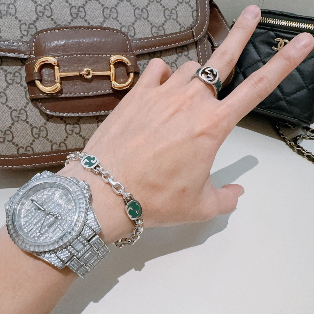 Gucci Silver-Tone GG Link Bracelet - album image 2