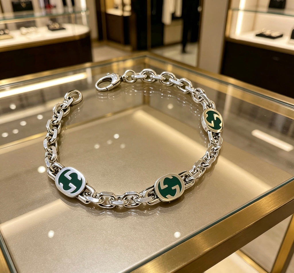 Gucci Silver-Tone GG Link Bracelet - album image 5