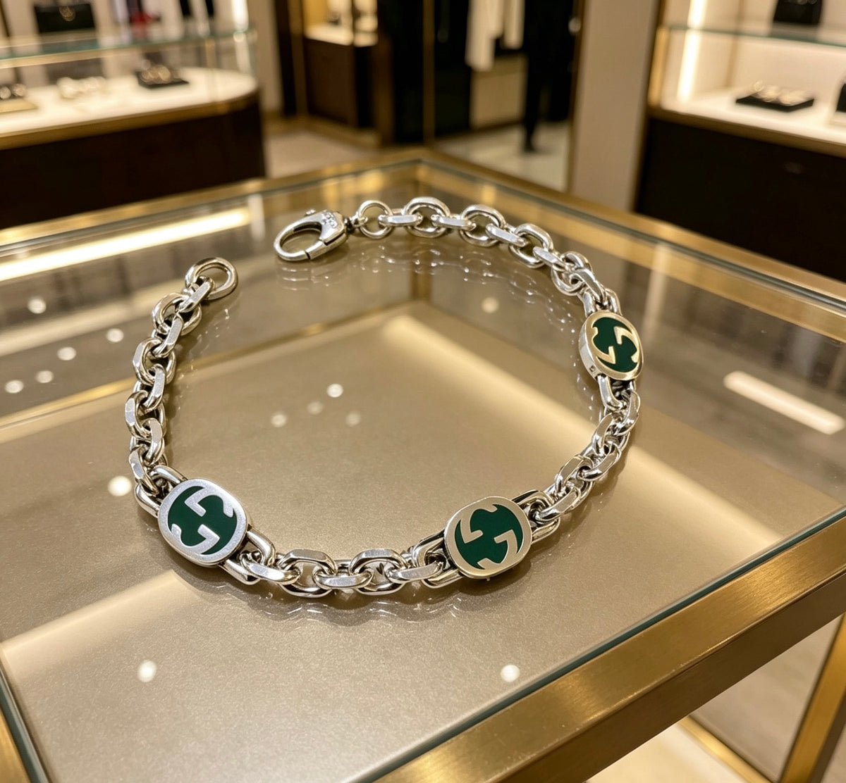Gucci Silver-Tone GG Link Bracelet - album image 5