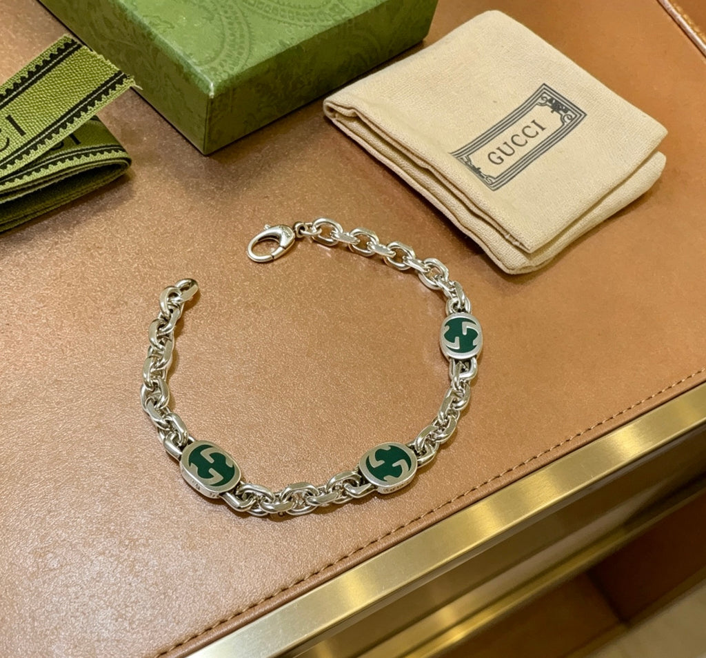 Gucci Silver-Tone GG Link Bracelet - album image 7