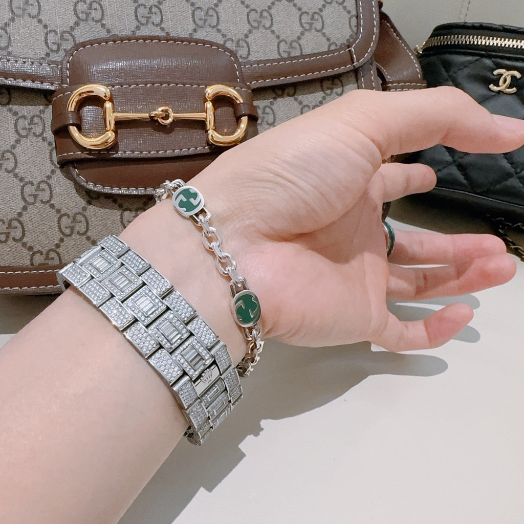 Gucci Silver-Tone GG Link Bracelet - album image 4