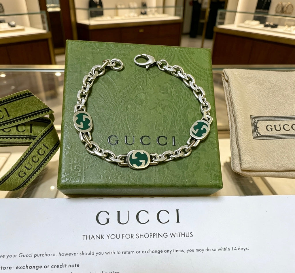 Gucci Silver-Tone GG Link Bracelet - album image 3