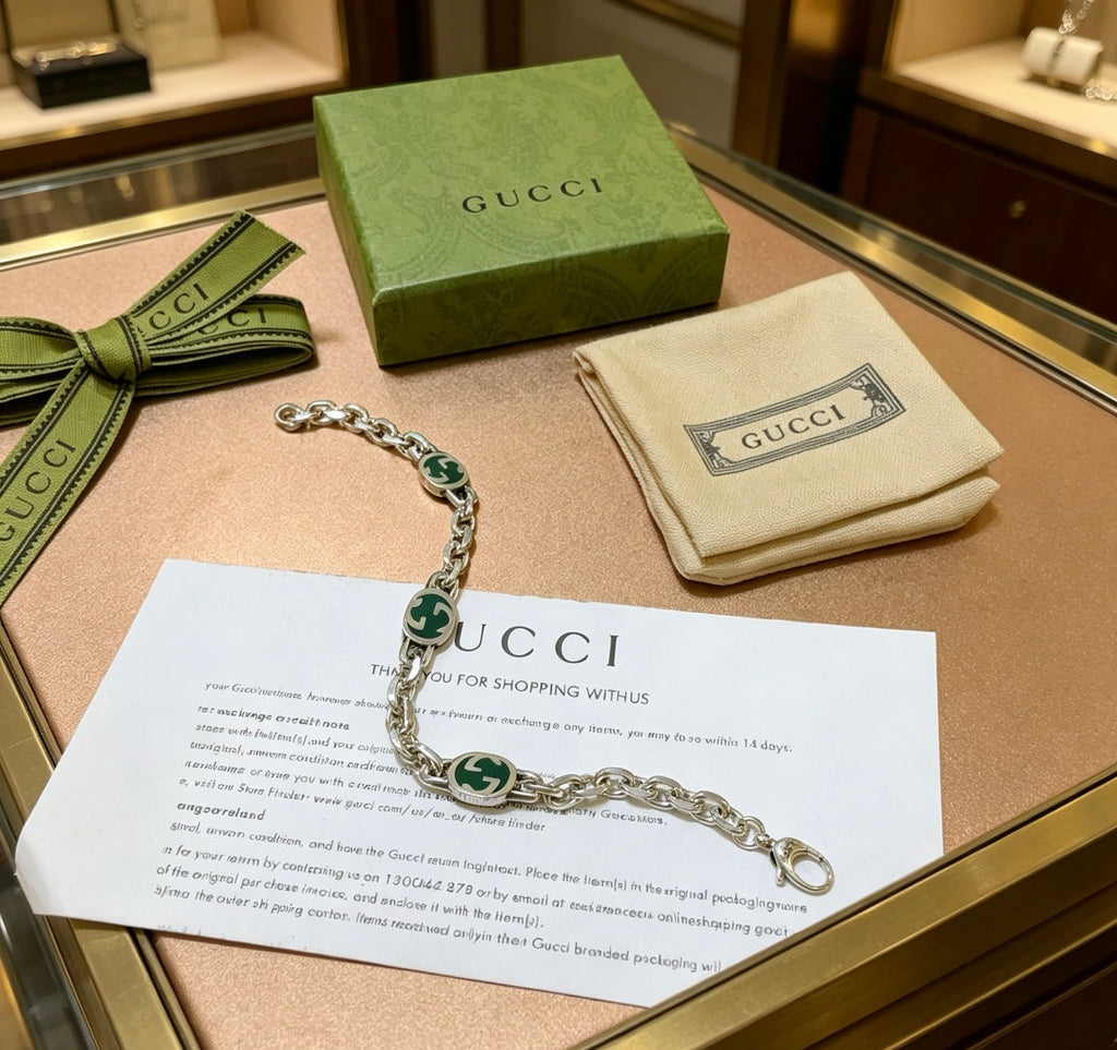 Gucci Silver-Tone GG Link Bracelet - album image 9