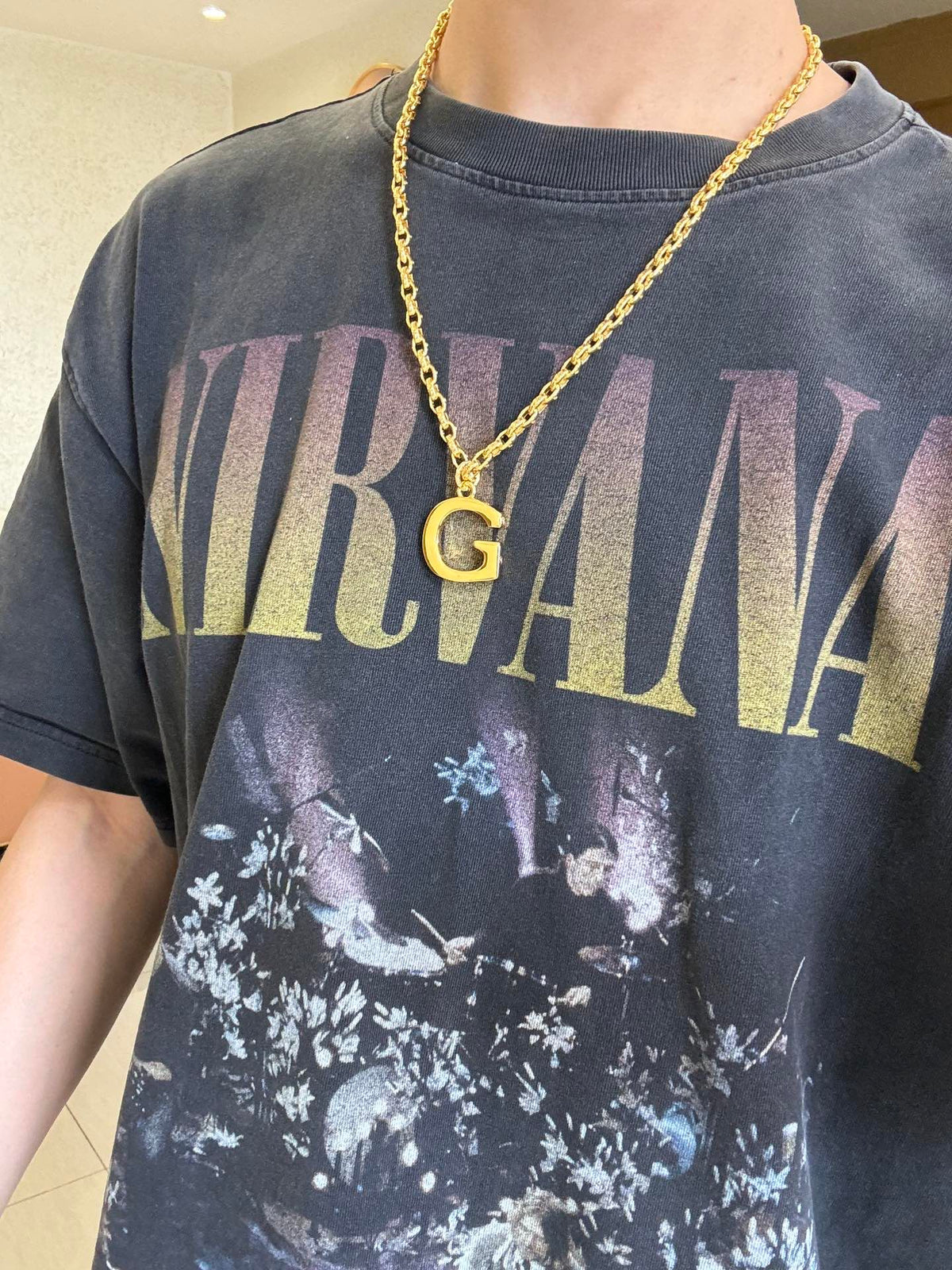 Gucci Anger Forest Interlocking G Gold-Tone Antiqued Chain Necklace - album image 3