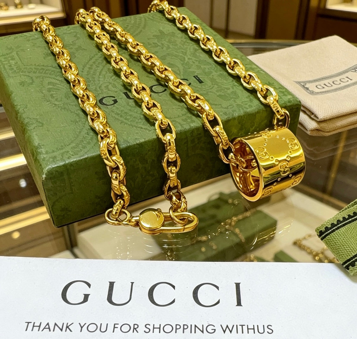 Gucci Anger Forest Interlocking G Chain Necklace - album image 2