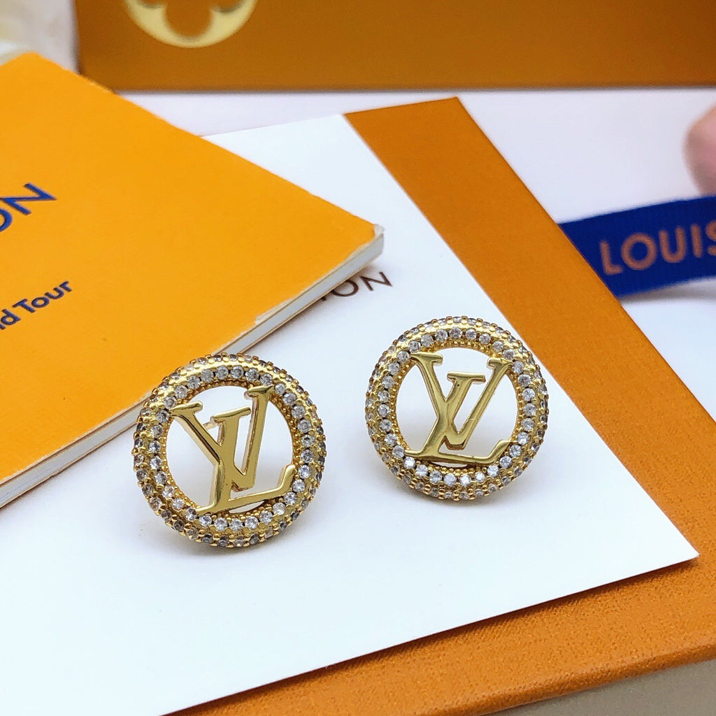 Louis Vuitton Circular Crystal Accent Earrings - album image 4